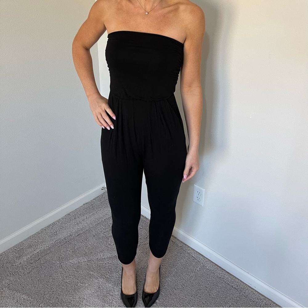 Altar’d State Black Strapless Jumpsuit!🖤